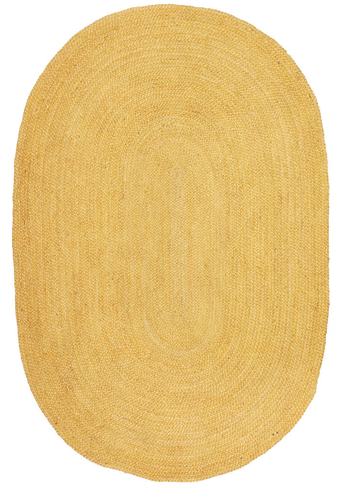 Bondi Yellow Oval Rug RUG CULTURE