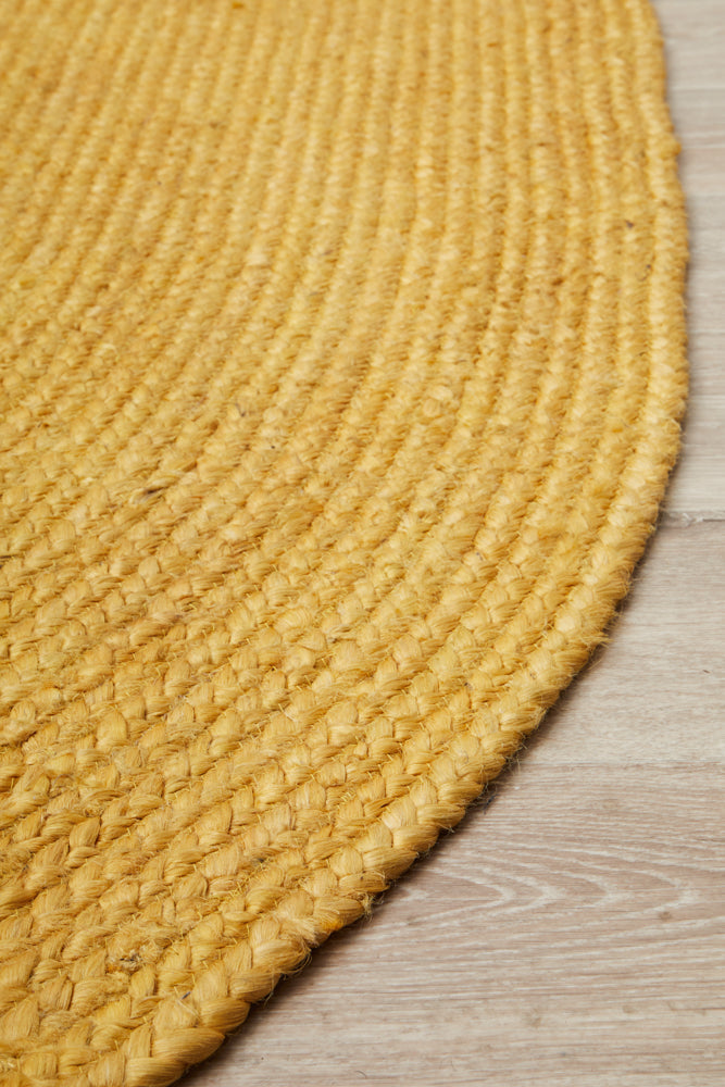 Bondi Yellow Oval Rug RUG CULTURE