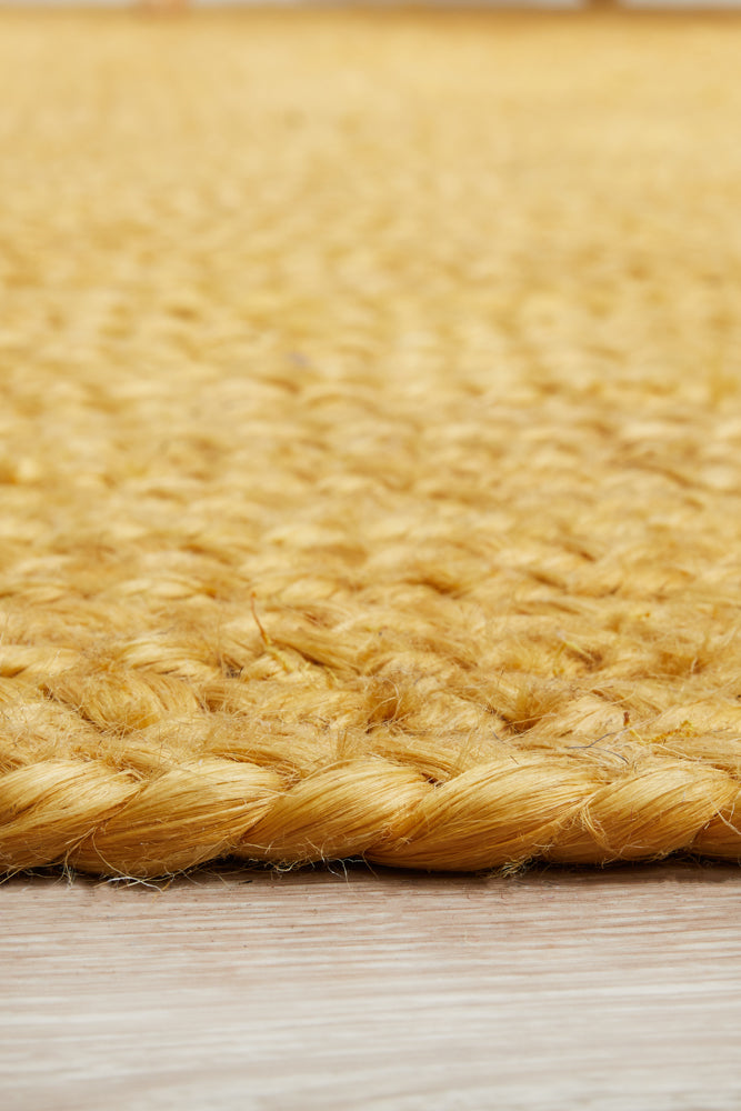 Bondi Yellow Oval Rug RUG CULTURE