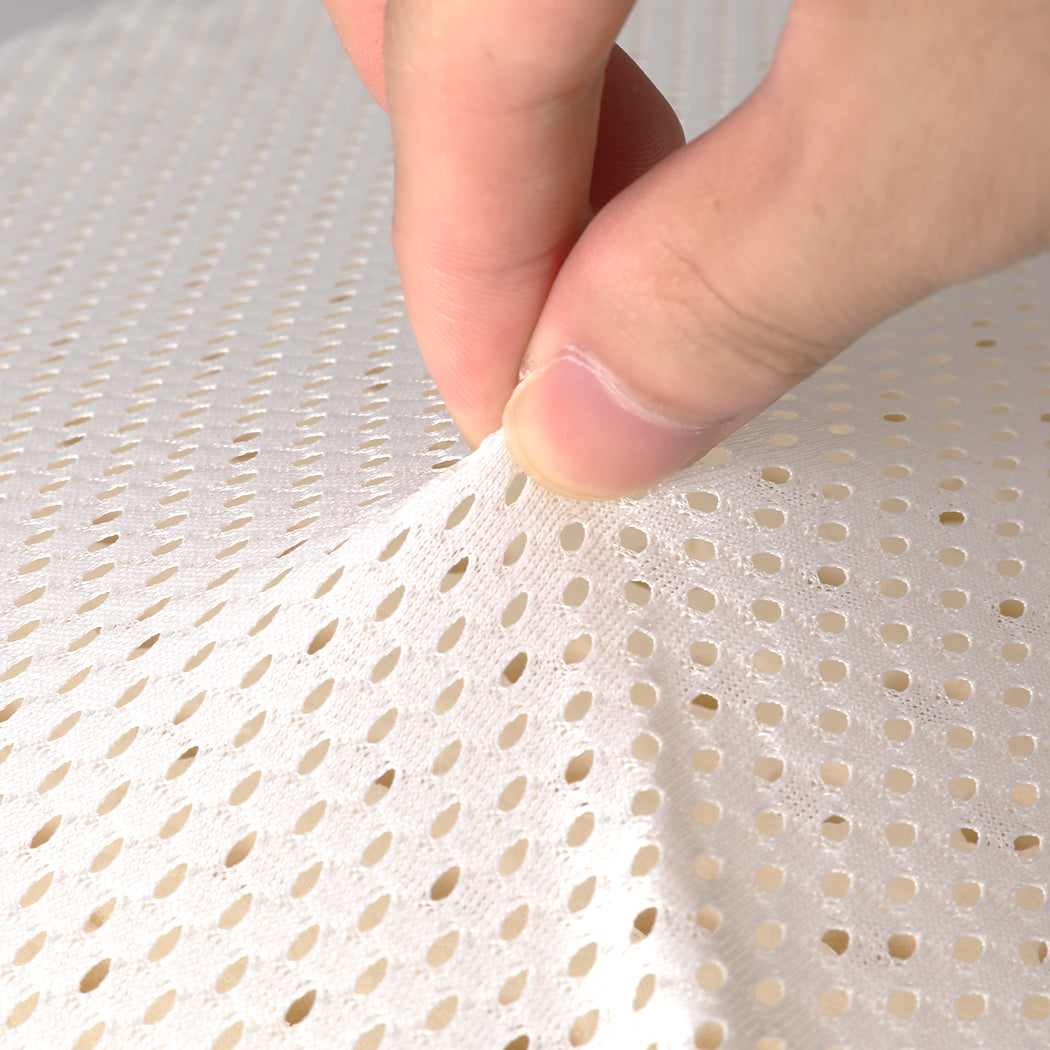 2x Natural Latex Pillow Removable Cover Memory Down Luxurious B-shape Dreamz