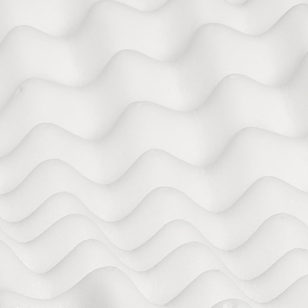 2x Natural Latex Pillow Removable Cover Memory Down Egg-crate Dreamz