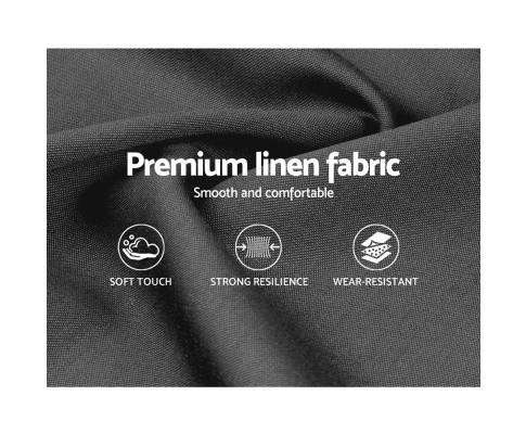 Upholstered Fabric Head Board - Grey Artiss