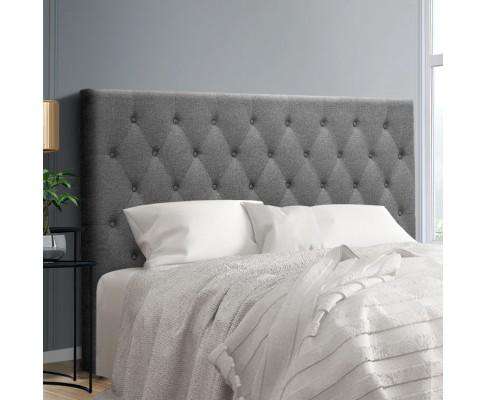 Upholstered Fabric Head Board - Grey Artiss