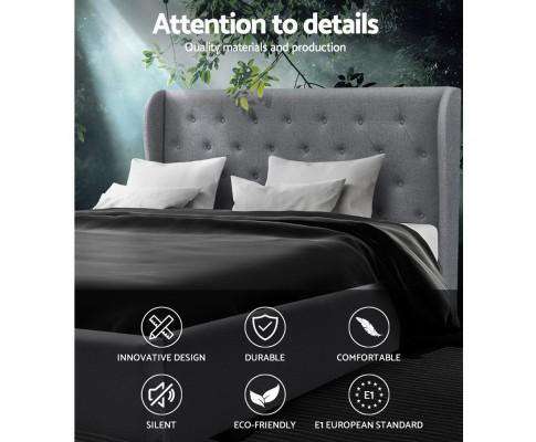 Gas Lift Bed Frame - Grey Artiss