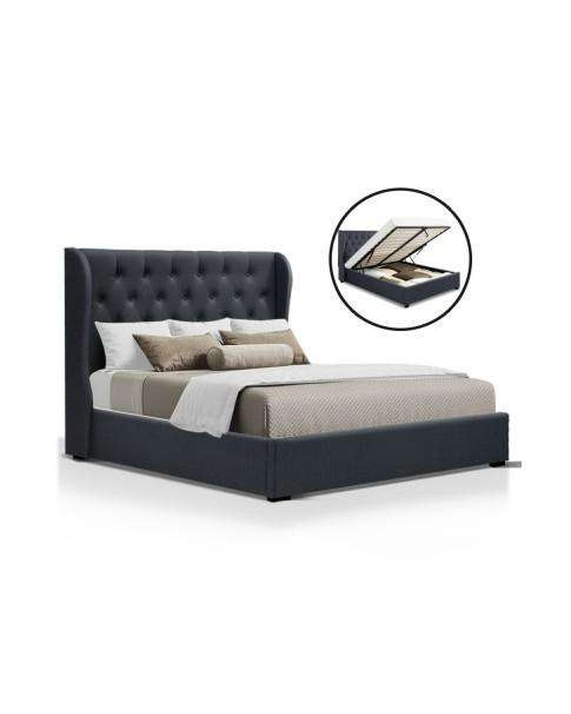 Gas Lift Bed Frame - Charcoal Artiss