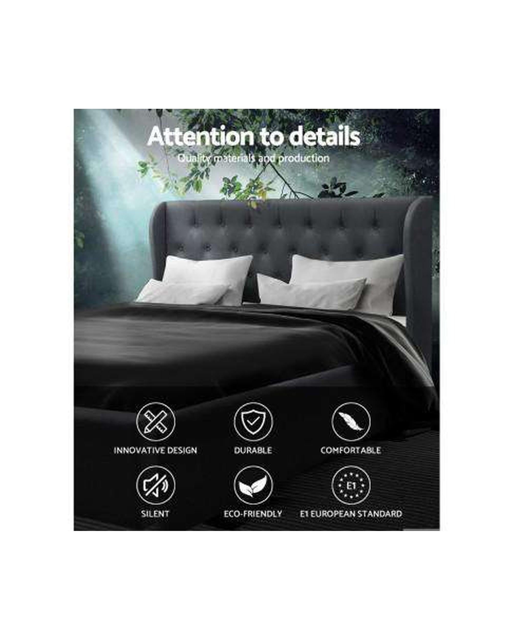 Gas Lift Bed Frame - Charcoal Artiss