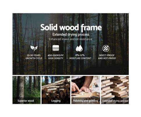 LUCA Bed Head - Dark Grey Artiss