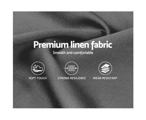 LUCA Bed Head - Dark Grey Artiss