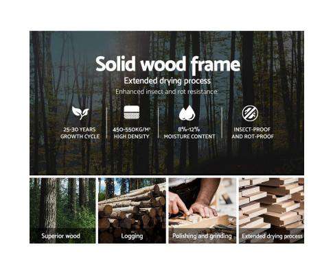 PU Leather Bed Frame Headboard - Black Artiss