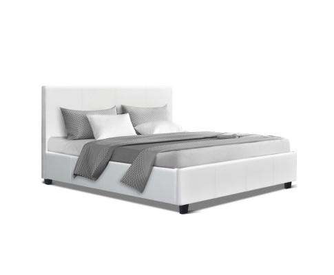 PU Leather Bed Frame Headboard - White Artiss