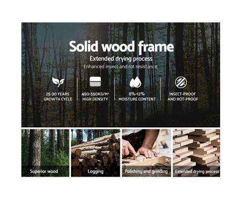 PU Leather Bed Frame Headboard - White Artiss