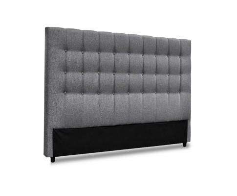 Upholstered Fabric Headboard - Grey Artiss