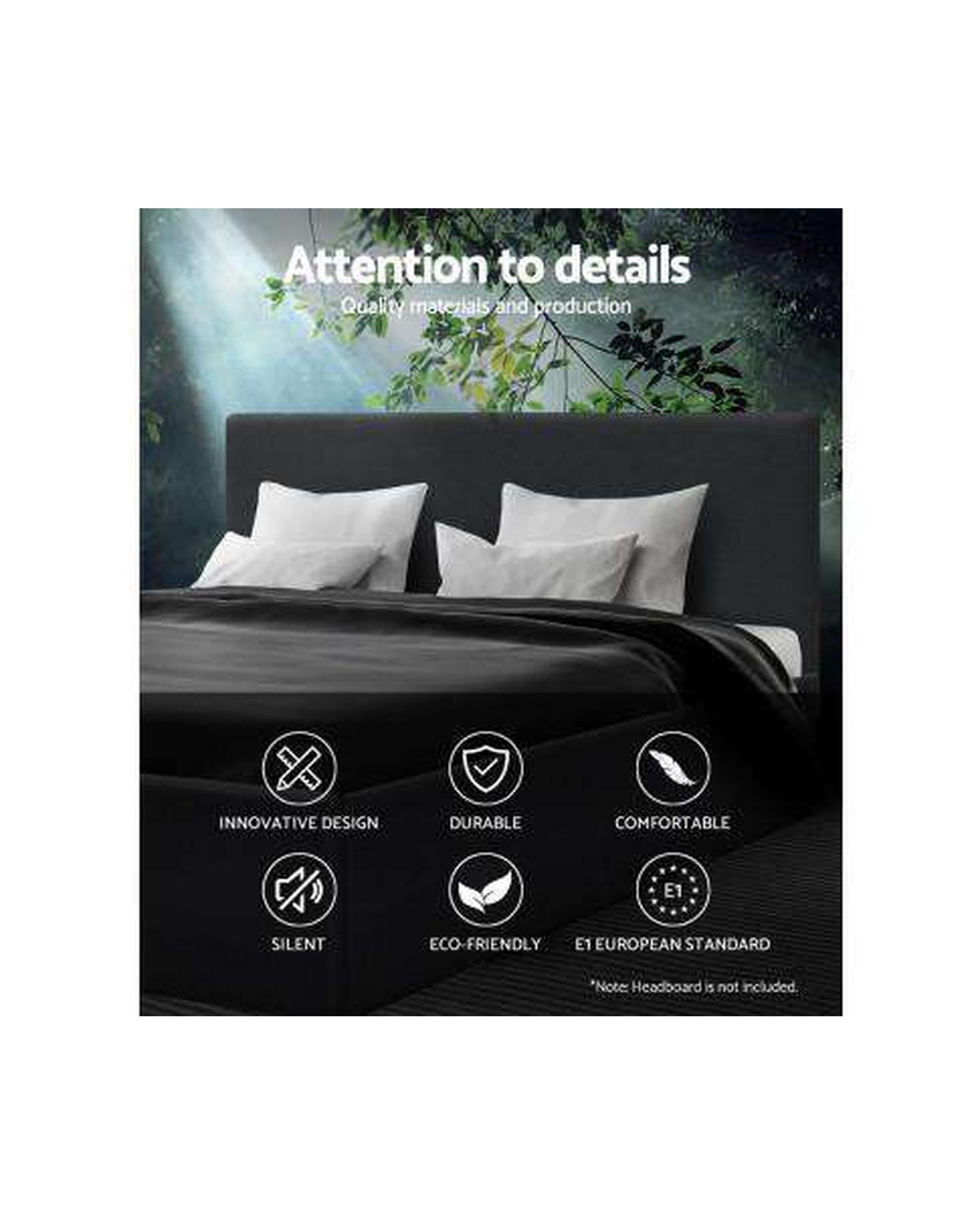 TOKI Storage Gas Lift Bed Frame without Headboard Fabric - Charcoal Artiss