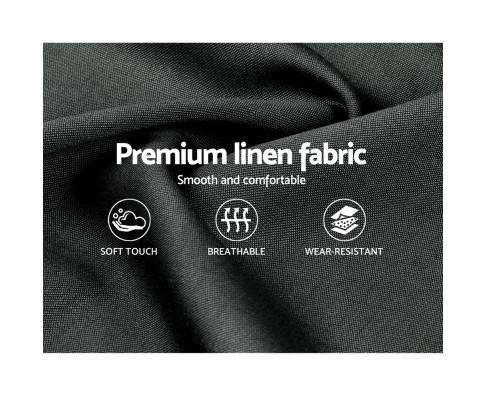 Gas Lift Bed Frame Base With Storage Platform Fabric - Grey Artiss