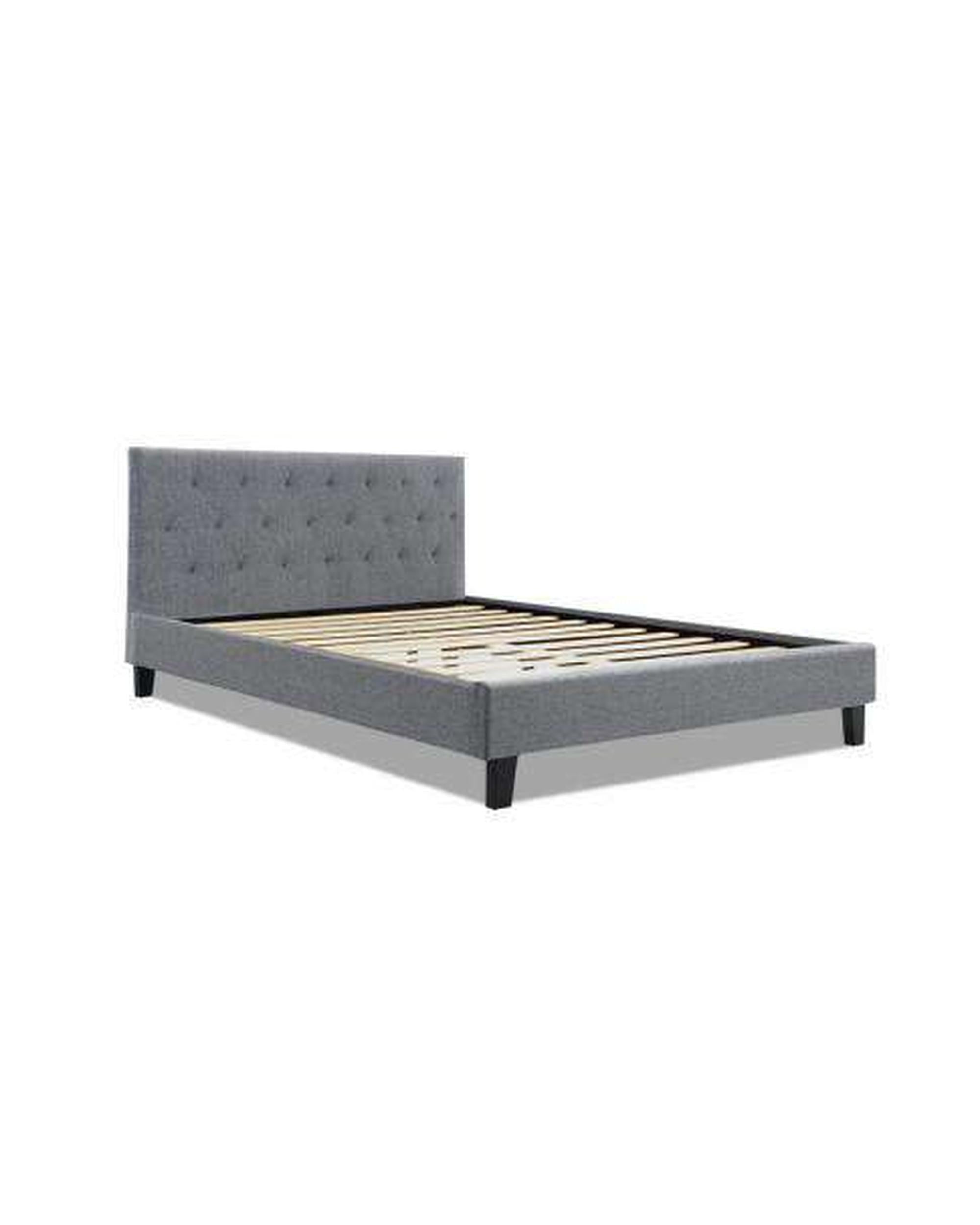 VANKE Bed Frame Base Fabric Headboard Wooden Mattress Artiss