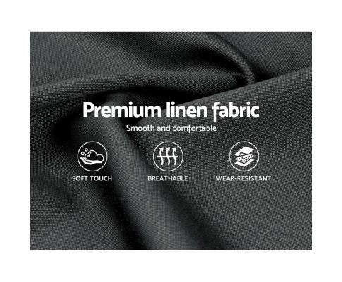 WARE Gas Lift Bed Frame Base With Storage Mattress Charcoal Fabric Artiss