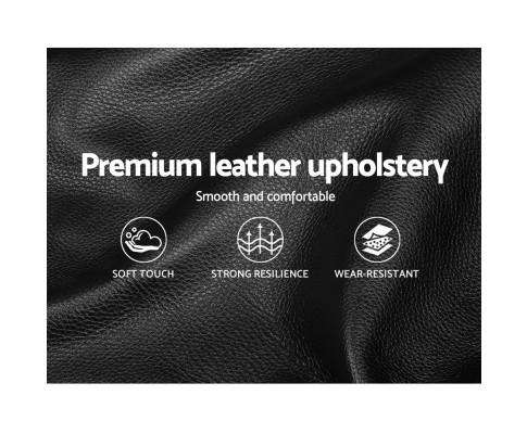 TIYO Gas Lift Bed Frame Base With Storage Mattress PU Leather - Black Artiss