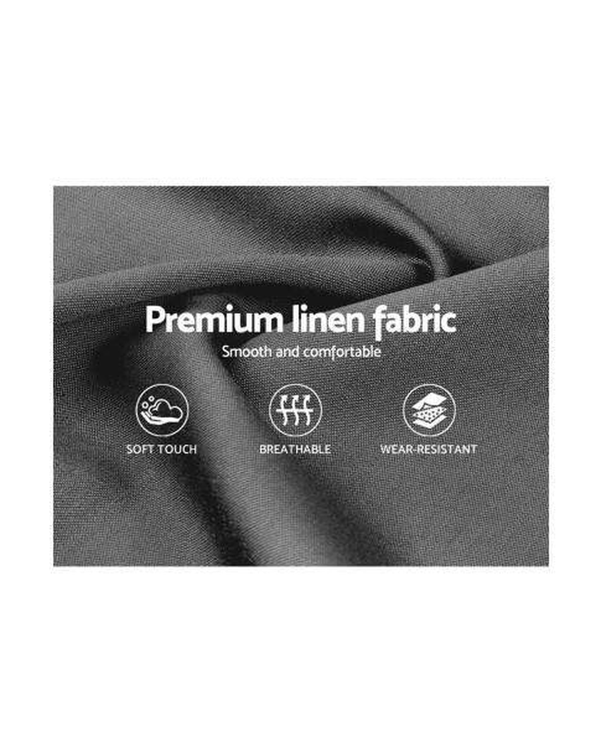 TIYO Gas Lift Bed Frame Base With Storage Mattress Fabric - Grey Artiss