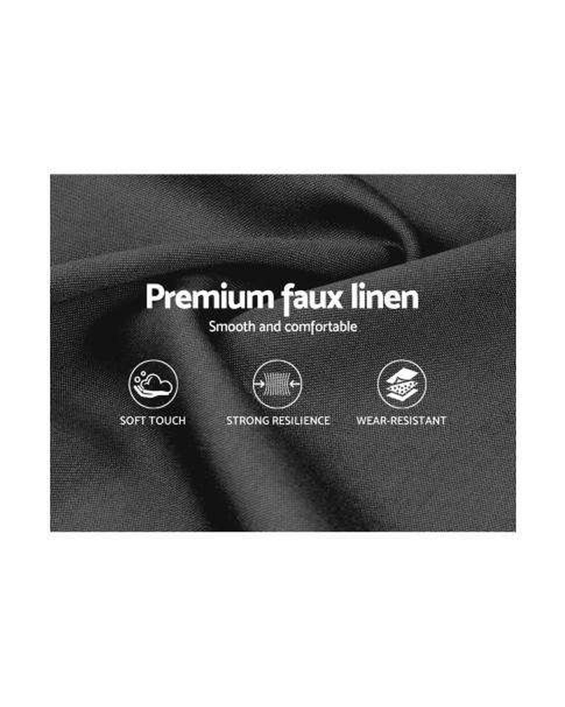 Bed Head Headboard Bedhead Fabric Frame Base CAPPI Charcoal Artiss