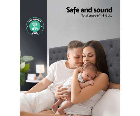 Bed Head Headboard Bedhead Fabric Frame Base CAPPI Grey Big Bedding Australia