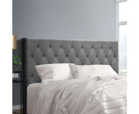 Bed Head Headboard Bedhead Fabric Frame Base CAPPI Grey Big Bedding Australia