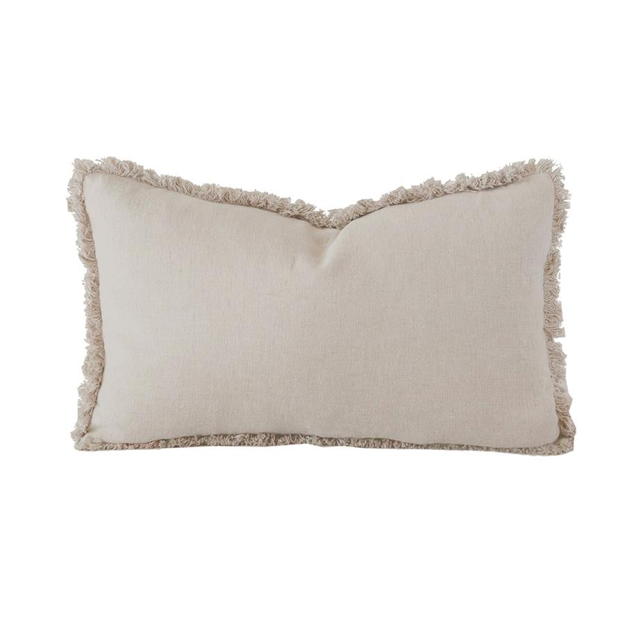 Bambury Linen Cushion - Rectangle - Pebble Bambury