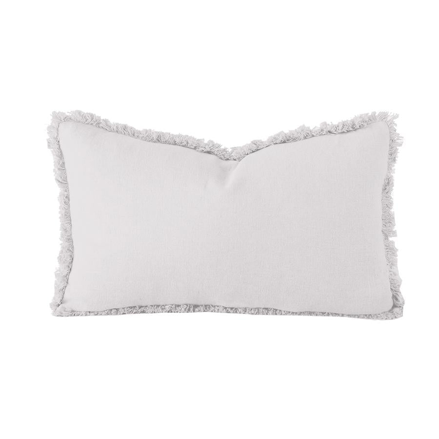 Bambury Linen Rectangle Cushion - Silver Bambury
