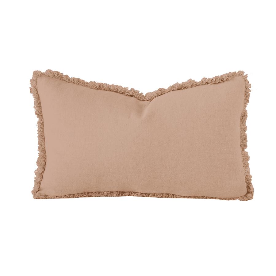 Bambury Linen Cushion - Rectangle - Tearose Bambury