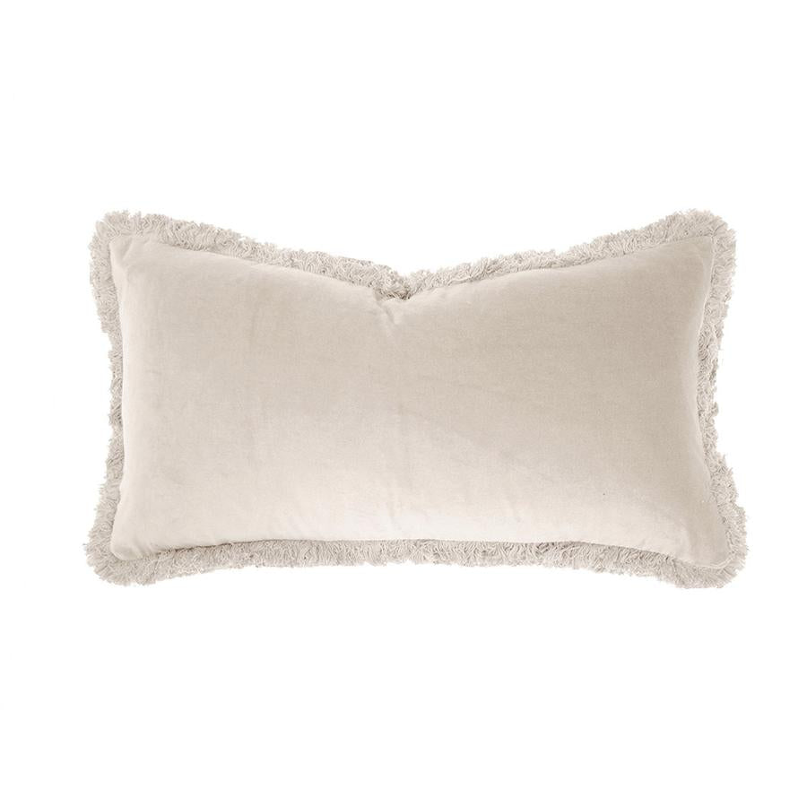 Bambury Velvet Cushion - Rectangle - Pearl Bambury