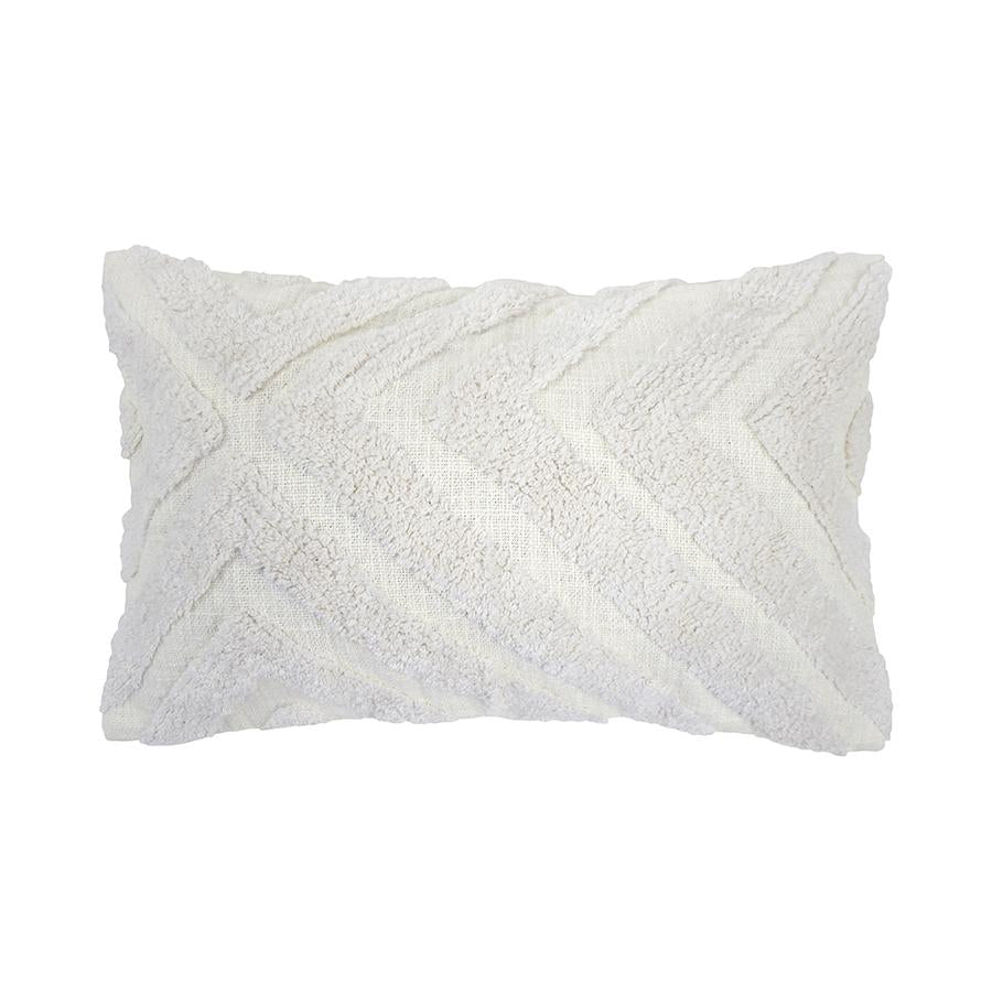 Bambury Lynd Cushion - Ivory Bambury