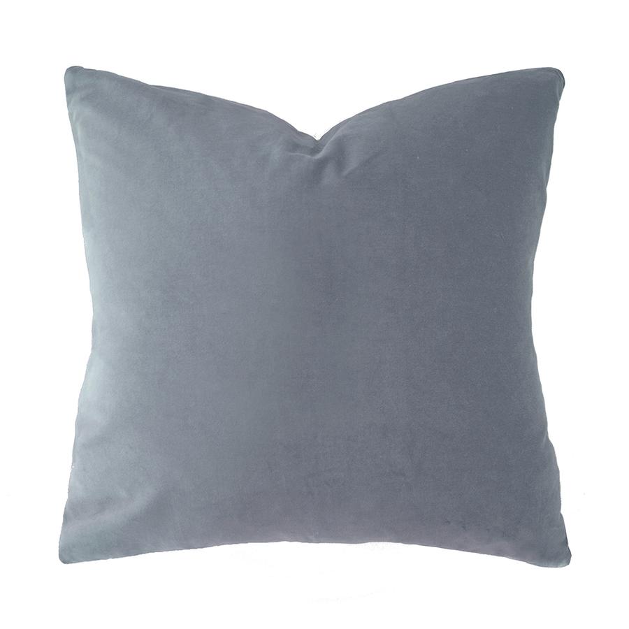 Bambury Velvet Cushion - Square - Steel Blue Bambury