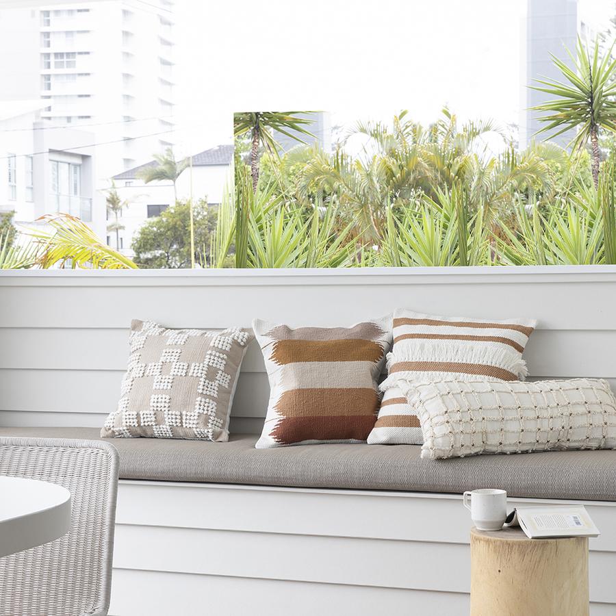 Bambury Hastings Cushion - Latte Bambury