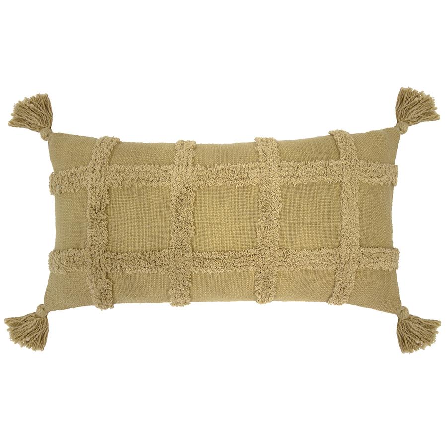 Bambury Percy Cushion - Rectangle - Flax Bambury