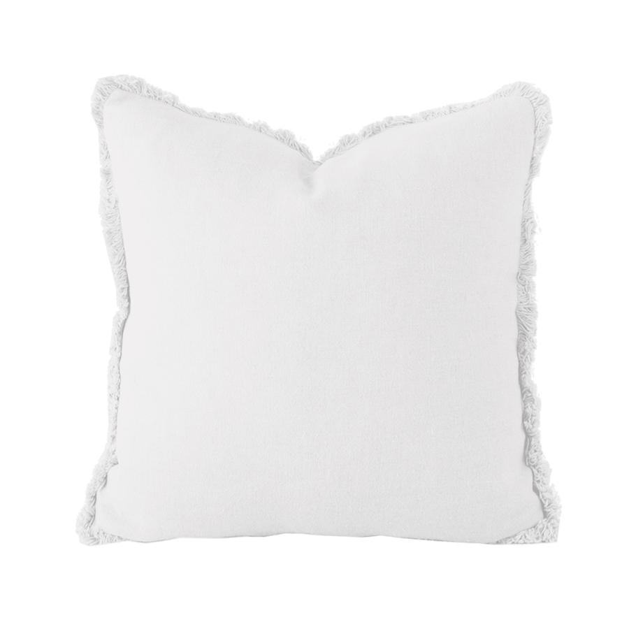 Bambury Linen Square Cushion - Ivory Bambury