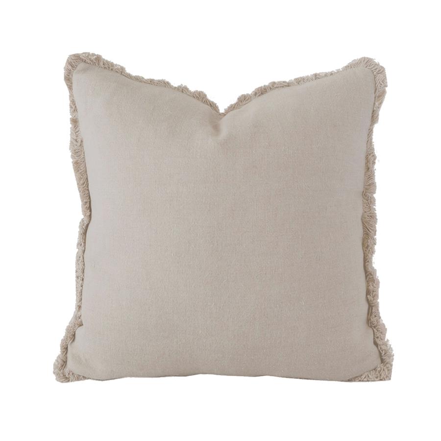 Bambury Linen Cushion - Square - Pebble Bambury