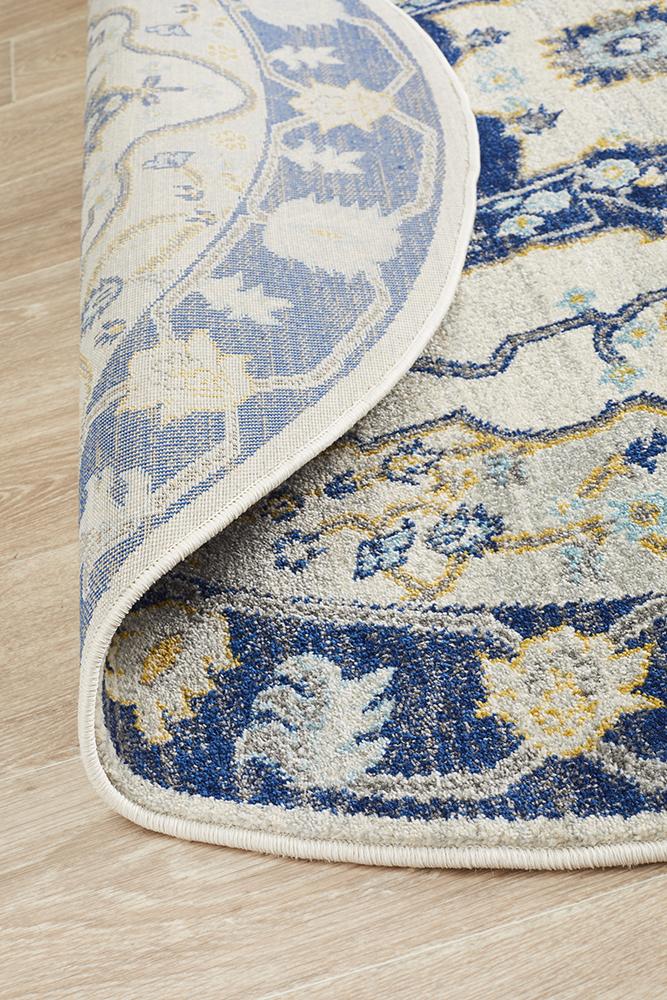 Babylon 201 Navy Round Rug Rug Culture