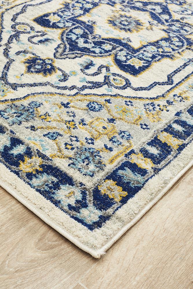 Babylon 201 Navy Runner Rug Rug Culture