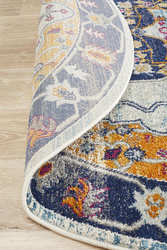 Babylon 201 Rust Round Rug Rug Culture