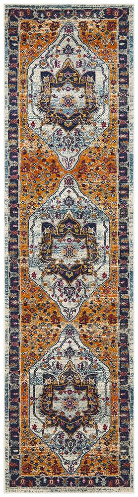 Babylon 201 Rust Runner Rug Rug Culture