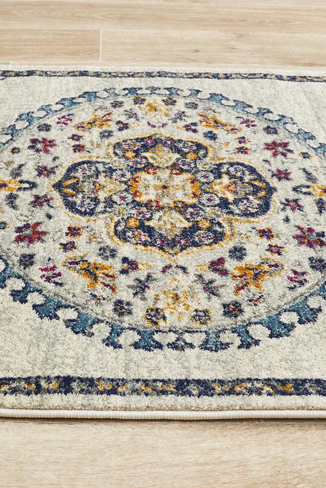 Babylon 202 White Runner Rug Rug Culture