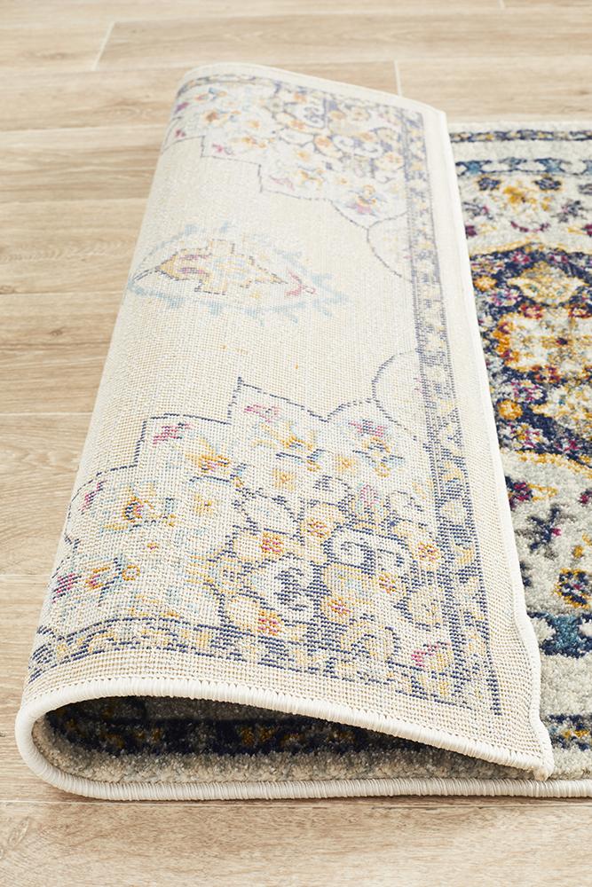 Babylon 202 White Runner Rug Rug Culture