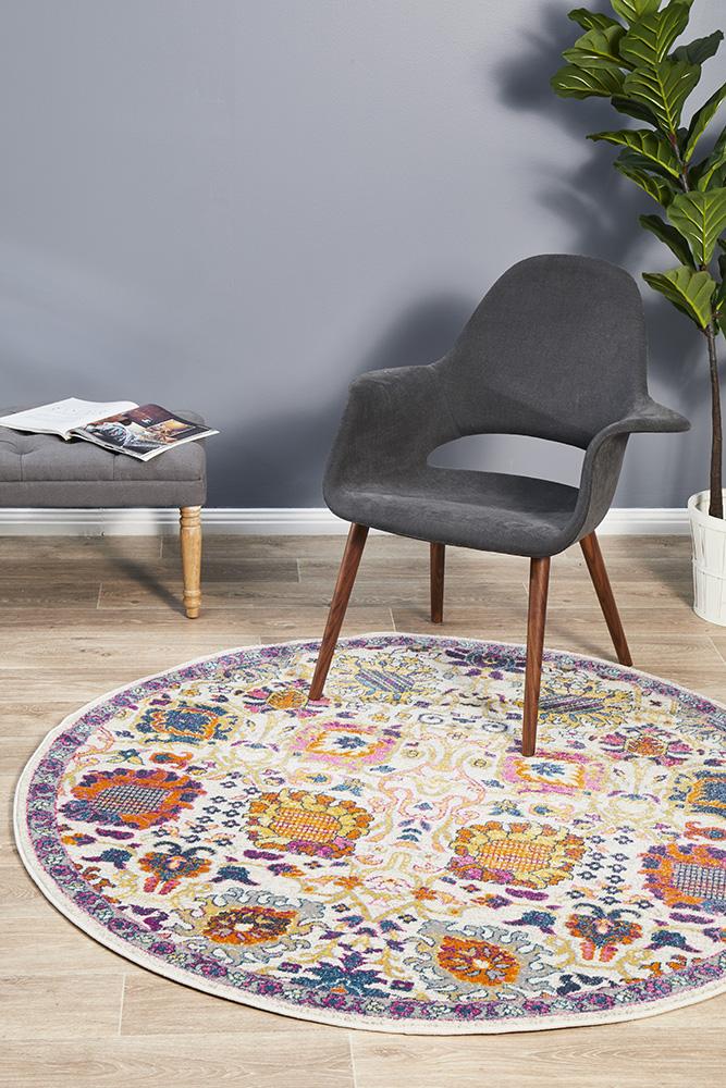 Babylon 206 Multi  Round Rug Rug Culture