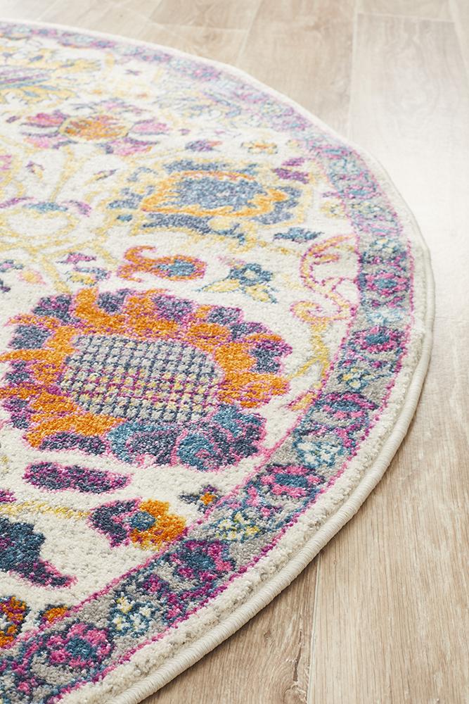 Babylon 206 Multi  Round Rug Rug Culture