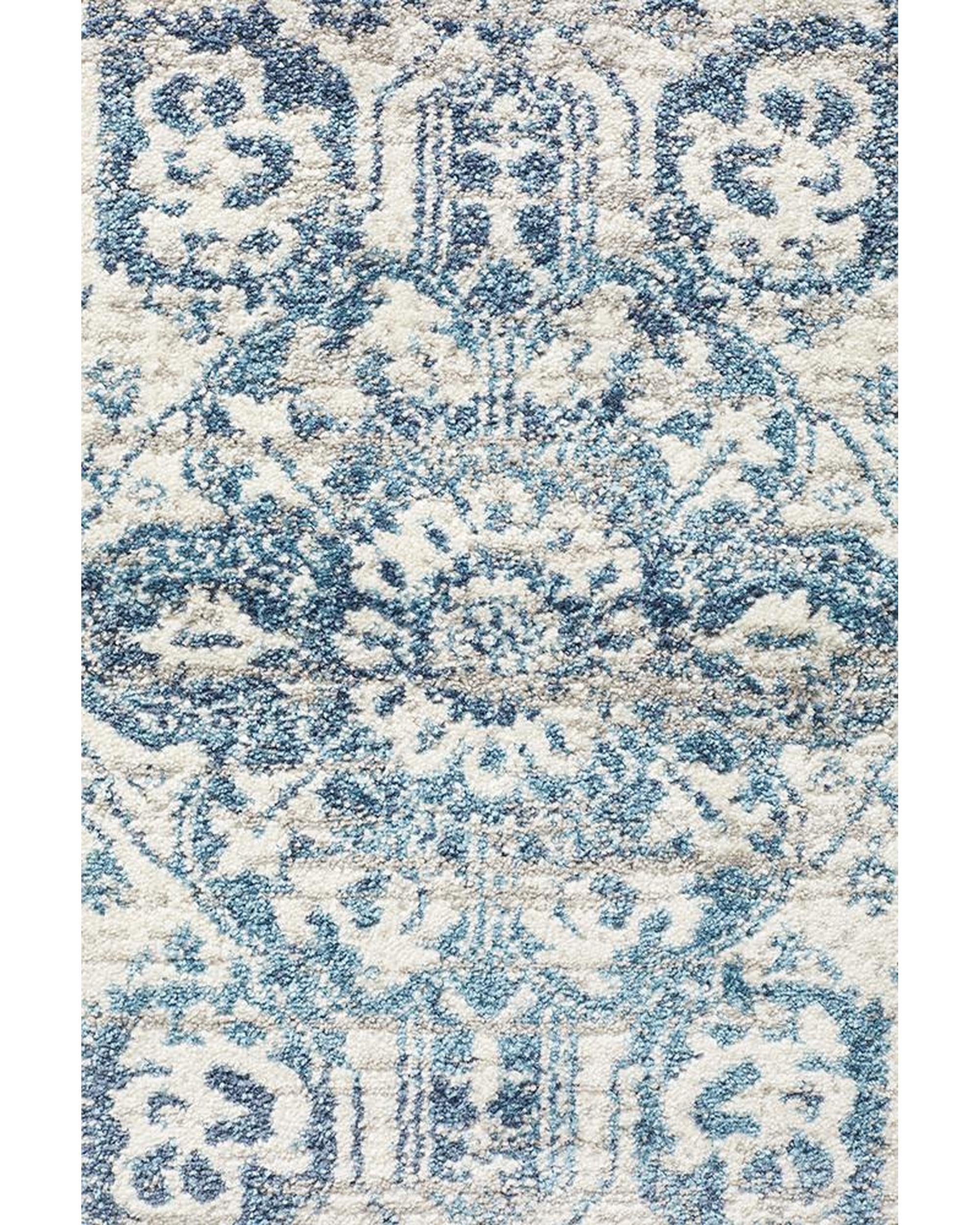 Babylon 207 Blue  Runner Rug Rug Culture