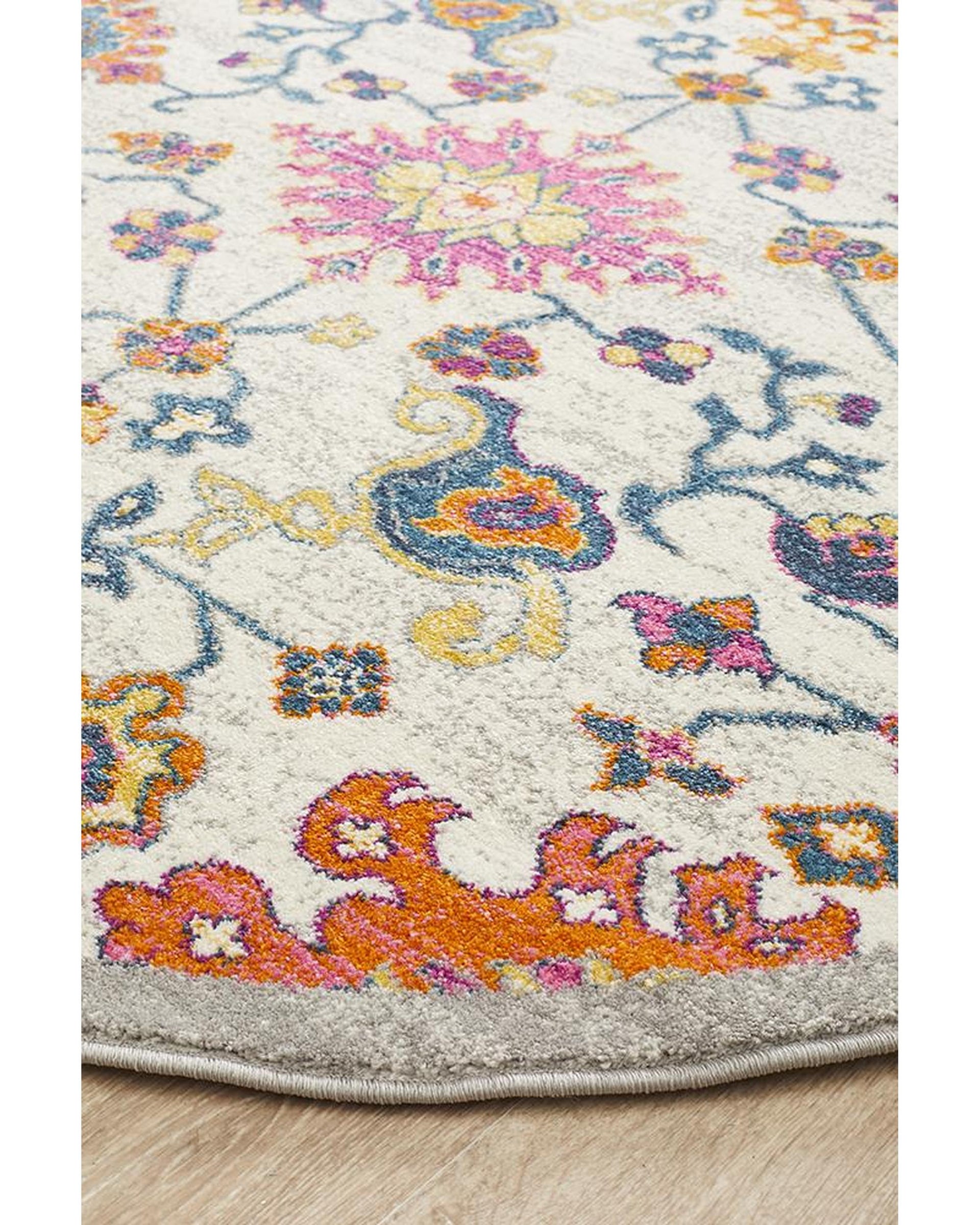 Babylon 208 Multi  Round Rug Rug Culture