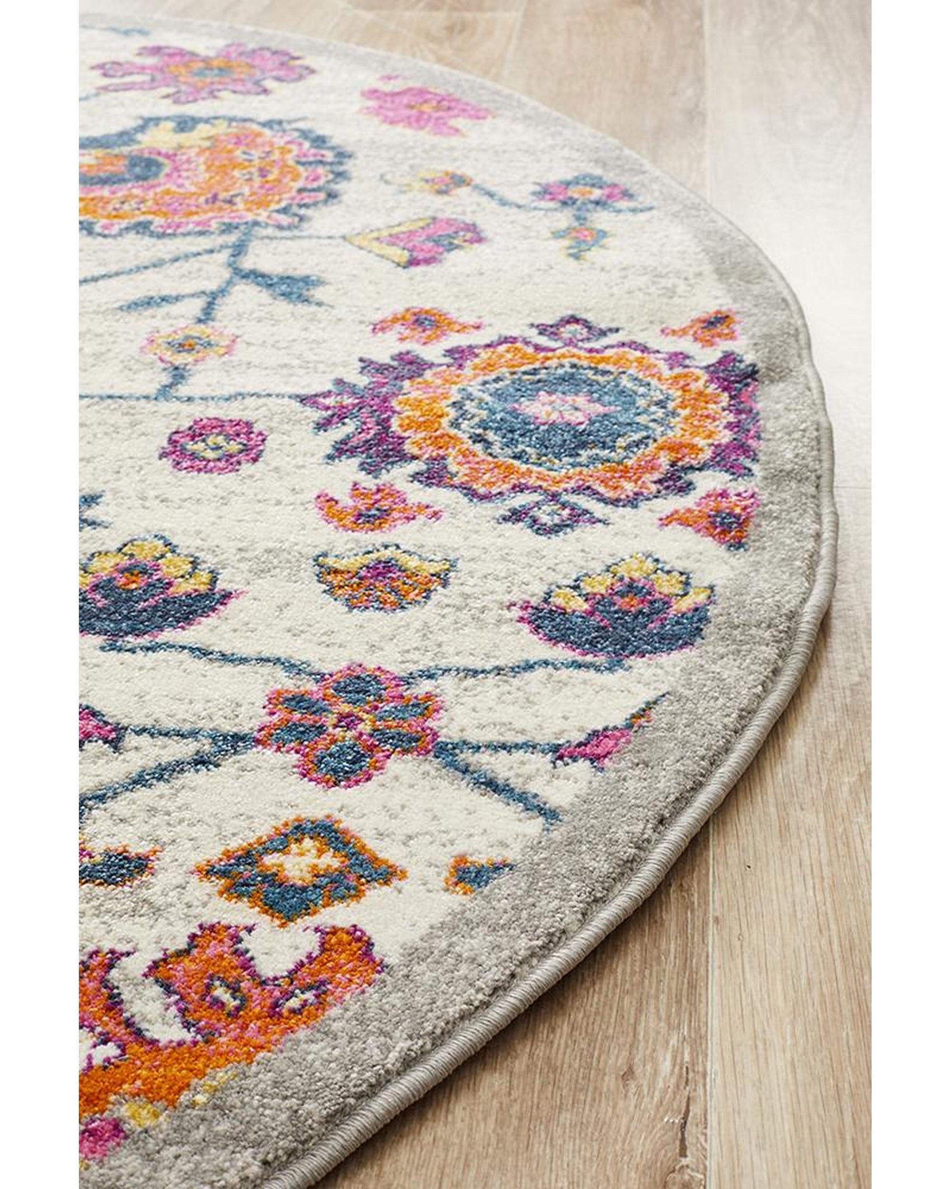 Babylon 208 Multi  Round Rug Rug Culture