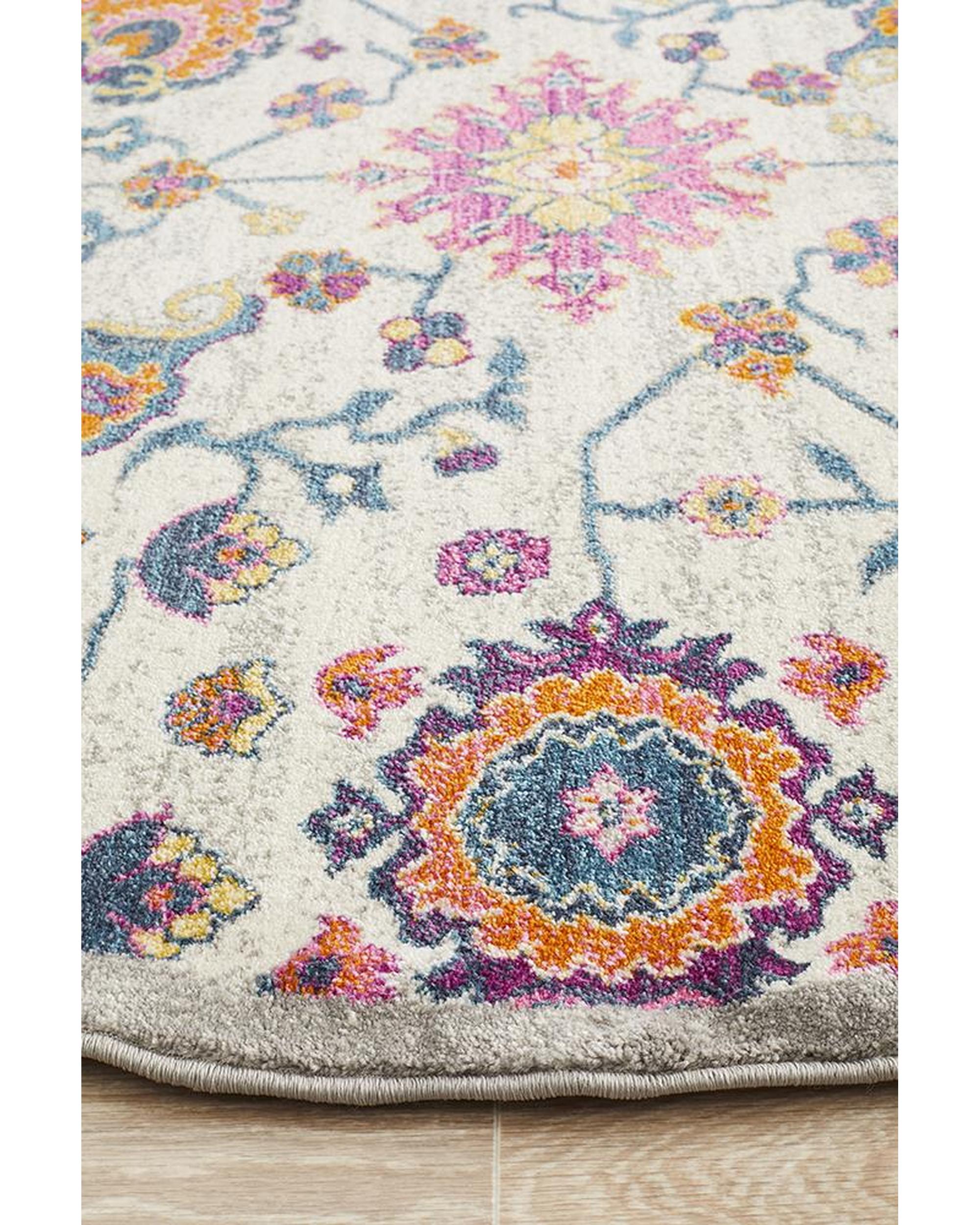 Babylon 208 Multi  Round Rug Rug Culture