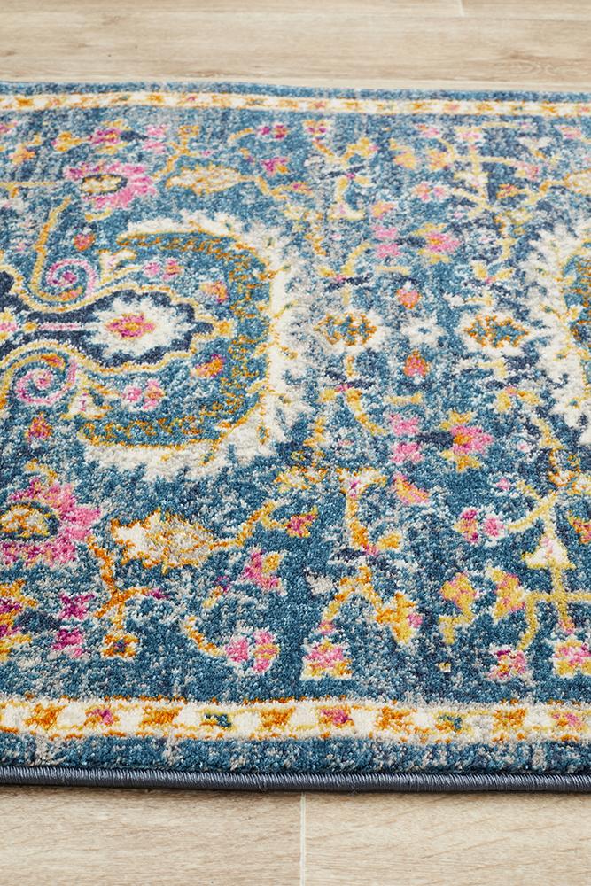 Babylon 209 Navy  Runner Rug Rug Culture