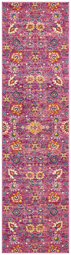 Babylon 210 Fuchsia  Runner Rug Rug Culture