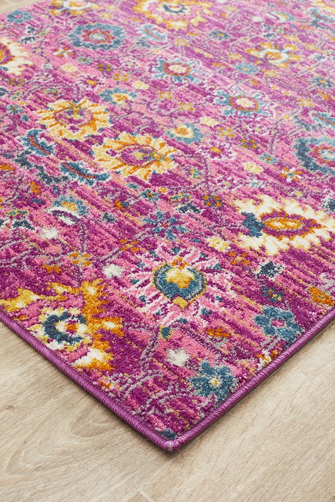 Babylon 210 Fuchsia  Runner Rug Rug Culture